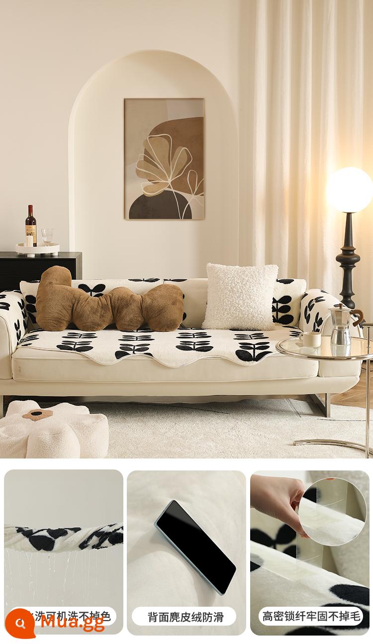 INS WINT SOFA ĐỐI VỚI MÙA XUÂN ĐIỀU CREAM CREAM CREAS - Đệm sofa lò sưởi lông thỏ Yeying