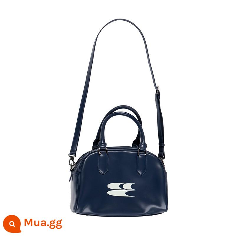 CryingCenter Future Retro Series Portable Diagonal CCC Big Logo Boston Bag Blue Black - Màu xanh hải quân-37.