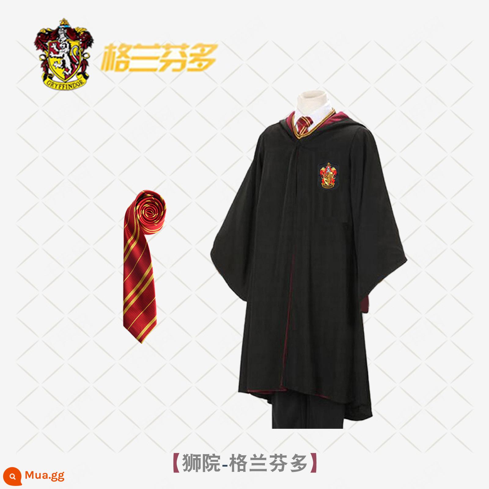 Bướm Harry's Potter Cosplay Quần áo Grandma Fensin Dostlin Magic Robe School Đồng phục học viện - Áo choàng Gryffindor + cà vạt