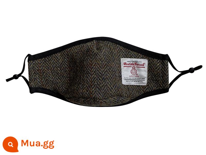 Harris Tweed xịn và xịn làm quà giữ ấm cho ai đó và khẩu trang cắt 3 chiều - Mặt nạ Harris/Xương cá ô liu