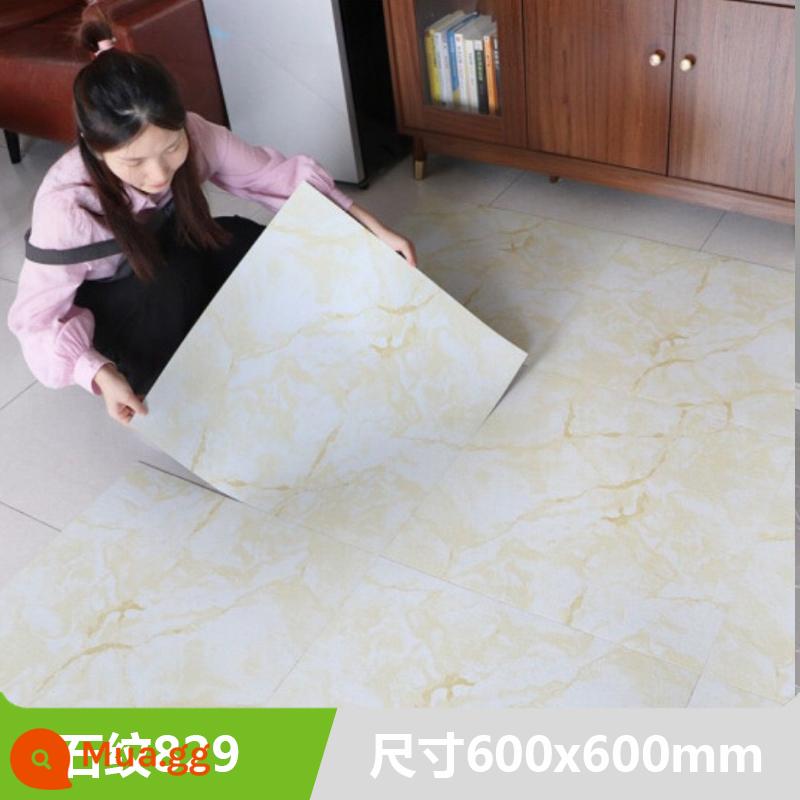 800x800 kích thước lớn sàn dán tự dính sàn PVC sàn da xi măng dán sàn dày chịu mài mòn tầng - Mẫu đá 829 mỗi viên 5m2