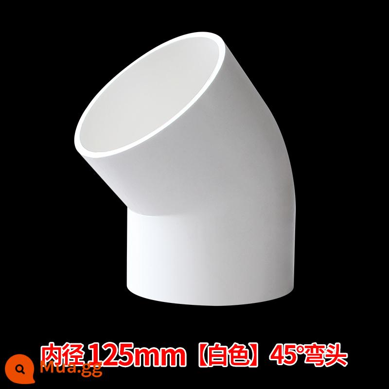 Ống cấp nước PVC khuỷu tay 45 độ phụ kiện đường ống phụ kiện đường ống nước trên 110 đầu nối bể cá 20 25 32 40 50 75 - 125mm--màu trắng