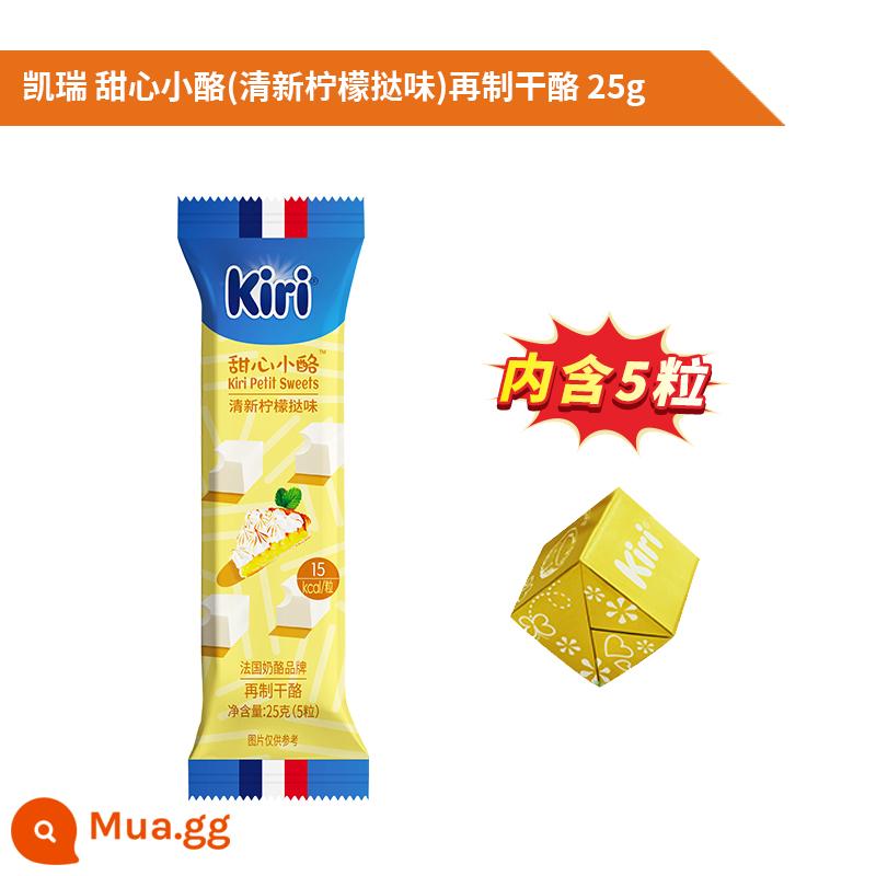 Nhập khẩu kiri Kerry Kairui cream cheese sweetheart viên nhỏ 78g vị dâu Sữa ăn liền Fleije - Hương chanh tươi 25g [5 viên]