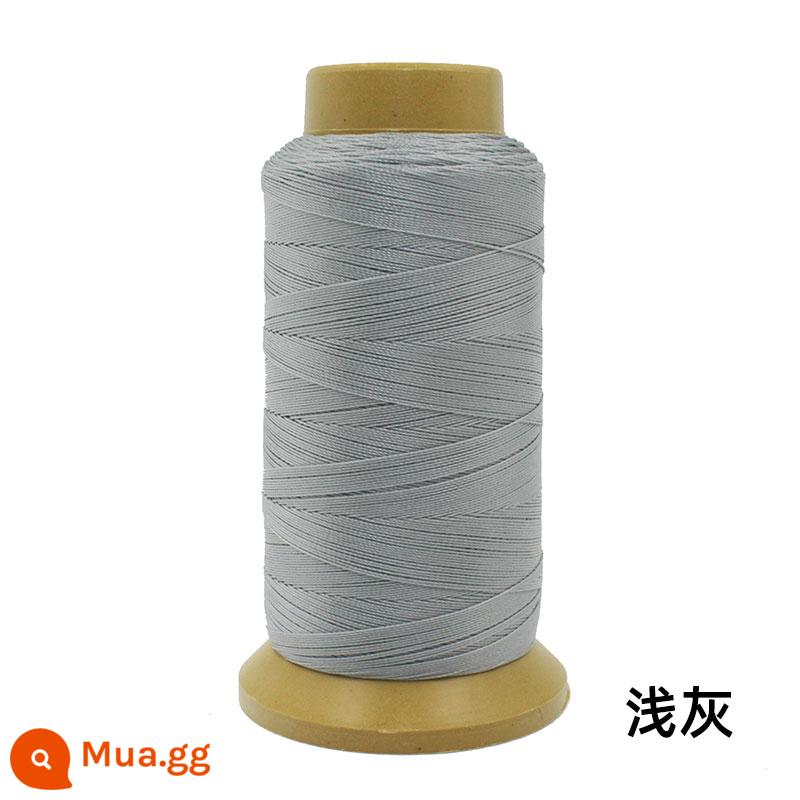 Máy may chủ đề hộ gia đình lớn cuộn da sợi handmade sợi nylon cường độ cao lụa màu sáng sợi tơ jeans sợi dày - Xám nhạt 210-D3