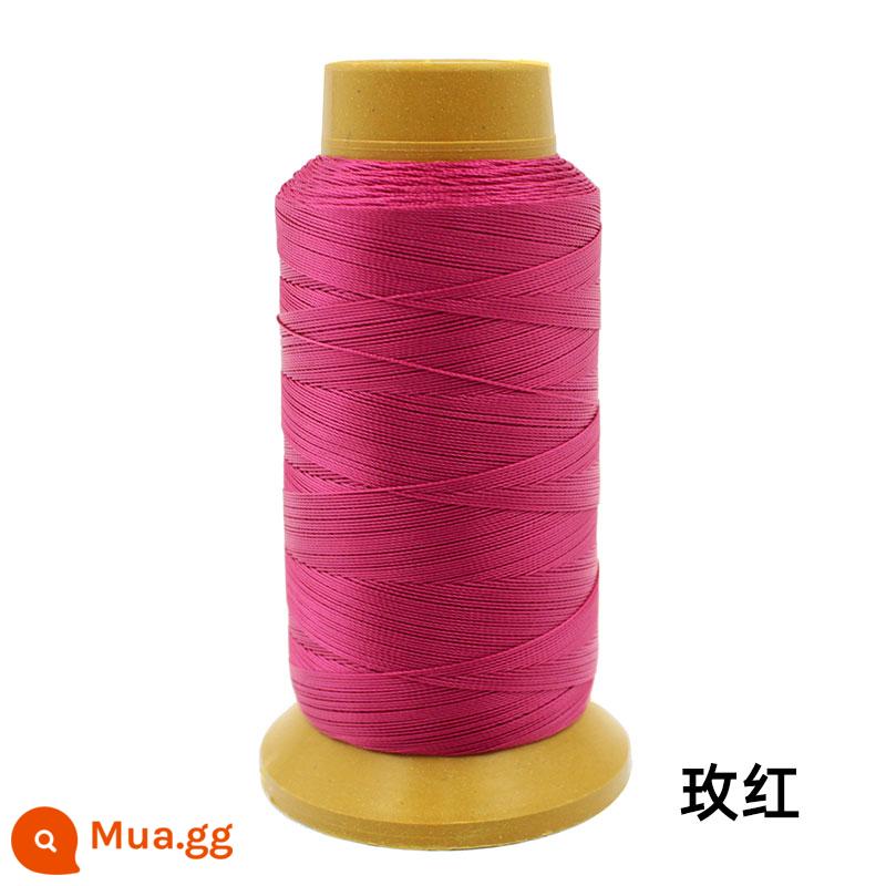 Máy may chủ đề hộ gia đình lớn cuộn da sợi handmade sợi nylon cường độ cao lụa màu sáng sợi tơ jeans sợi dày - Hoa hồng đỏ 210-D3