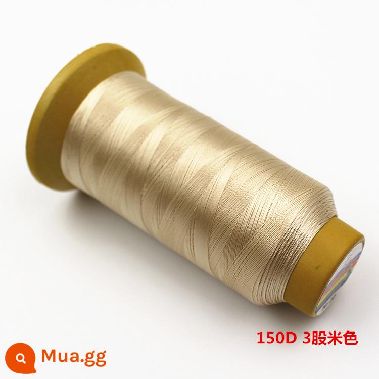 Máy may chủ đề hộ gia đình lớn cuộn da sợi handmade sợi nylon cường độ cao lụa màu sáng sợi tơ jeans sợi dày - Màu be trong suốt 150D3