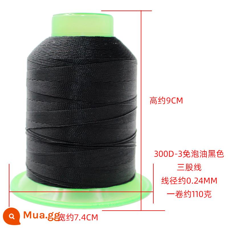 Máy may chủ đề hộ gia đình lớn cuộn da sợi handmade sợi nylon cường độ cao lụa màu sáng sợi tơ jeans sợi dày - Sợi màu tím 300D-3 đen không dầu