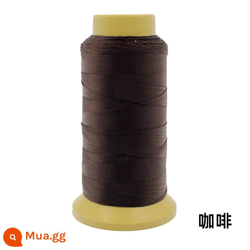 Máy may chủ đề hộ gia đình lớn cuộn da sợi handmade sợi nylon cường độ cao lụa màu sáng sợi tơ jeans sợi dày - Nâu 210-D3