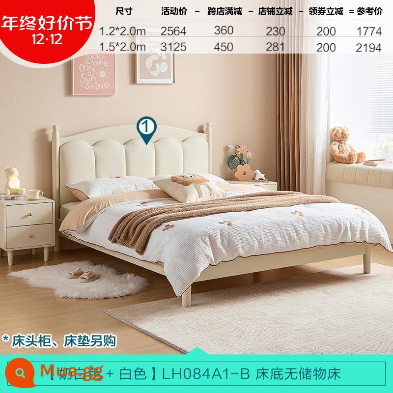 Lin's Home Giường Gỗ Nguyên Khối Cho Bé Trai Và Bé Gái Gỗ Sồi Giường Trẻ Em Phòng Ngủ 1.5 Mét Giường Đơn Công Chúa Lin's Wood Industry - [Gỗ hoàng dương] Giường mềm cho trẻ em (không bao gồm nệm)