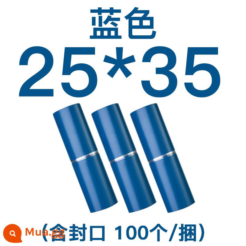 Thể hiện đặc biệt túi dày bao bì túi màu sắc bao bì túi chống thấm nước cung cấp đặc biệt miễn phí vận chuyển tùy chỉnh vật liệu mới túi tự dính - Màu xanh [25*35] 100 cái/bó