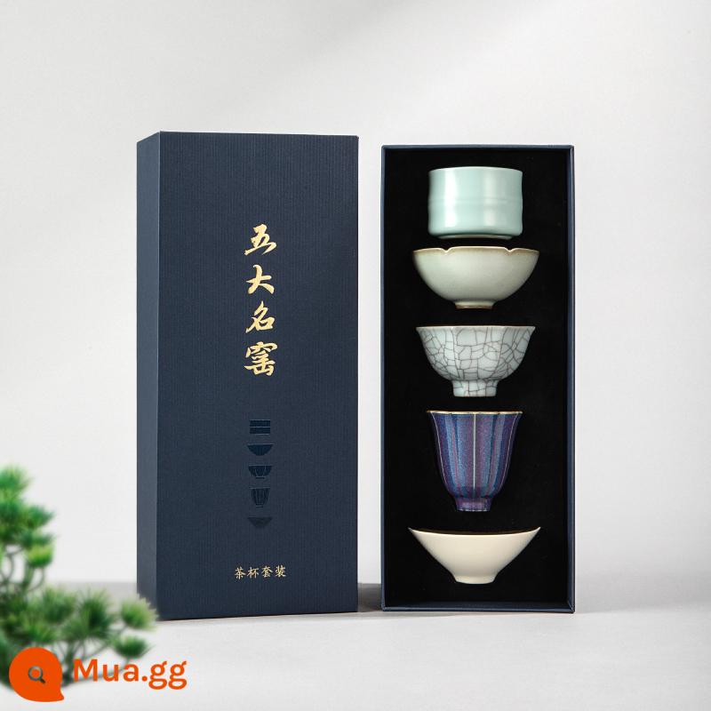 Tử Cấm Thành Bảo tàng Taobao Văn hóa và Sáng tạo Năm lò nung nổi tiếng Bộ tách trà Set Tân gia Sinh nhật Lễ tình nhân Quà tặng bạn trai - Năm lò nung nổi tiếng·Hộp quà tách trà