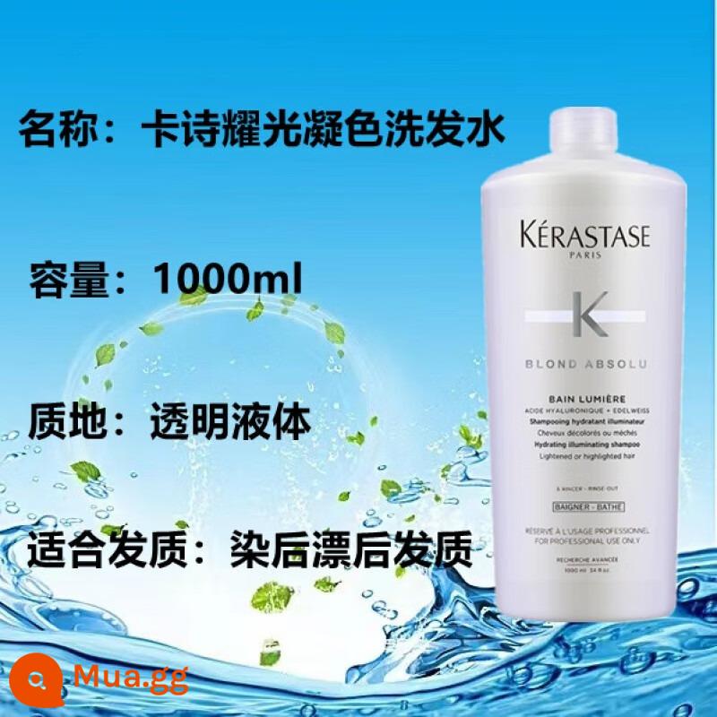 Dầu gội Kérastase Paris Black Diamond Key Source Caviar Hair Lotion Chống rụng tóc Kiểm soát dầu không chứa silicone Fluffy Dual Chức năng 1000ml - Dầu gội Radiant Color [Sửa chữa và loại bỏ vết ố vàng]