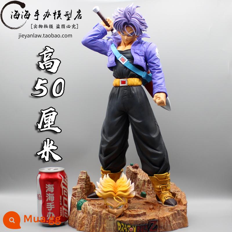 MRC Trunks Mô Hình Chiến Binh Tương Lai Dragon Ball Super Saiyan Mô Hình Tượng Dragon Ball Ngoại Cỡ Hai Đầu - PZ điêu khắc hai đầu thân cây lớn 50cmLT