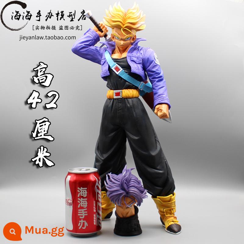 MRC Trunks Mô Hình Chiến Binh Tương Lai Dragon Ball Super Saiyan Mô Hình Tượng Dragon Ball Ngoại Cỡ Hai Đầu - Rương hai đầu không đế 42cm PZ