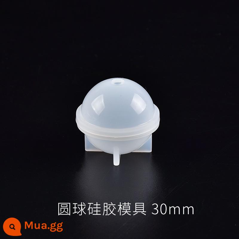 Miễn phí vận chuyển khuôn silicone bộ sưu tập pha lê keo AB keo handmade tự làm gói nguyên liệu nhựa epoxy keo mài mòn móng vuốt mèo - Khuôn silicon bóng 30mm