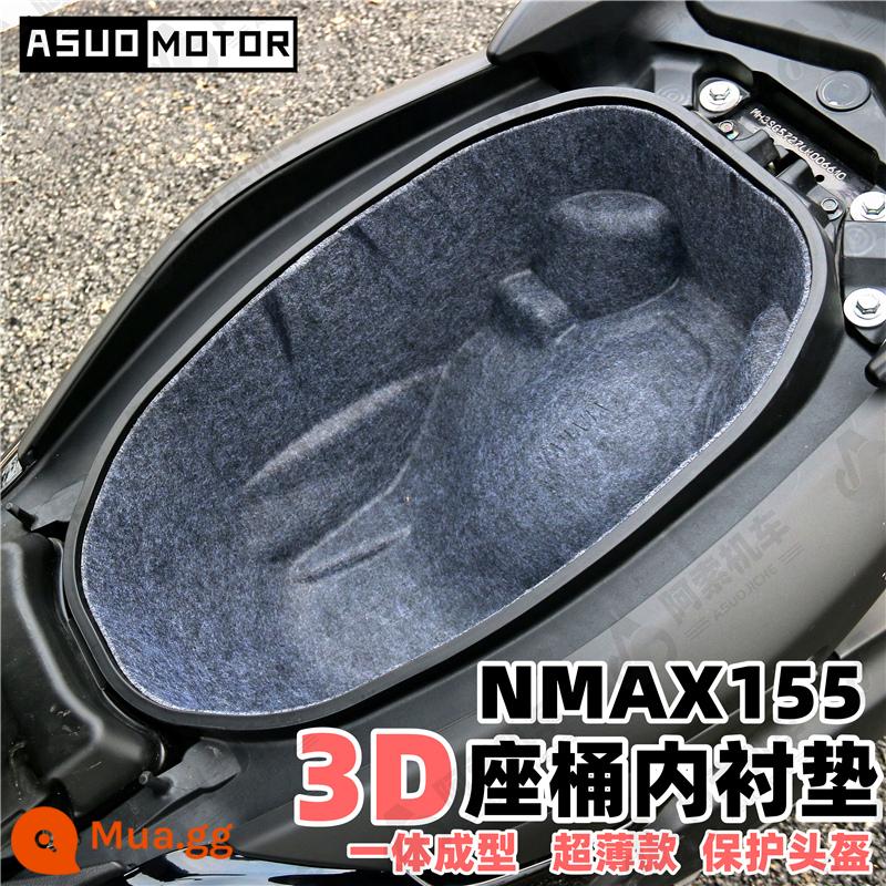 Áp dụng cho 20-22 Đệm ngồi 3D đặc biệt Yamaha NMAX155 Bọc đệm vệ sinh hoàn toàn chống sốc và cách âm - Đệm ngồi chuyên dụng (Xám)