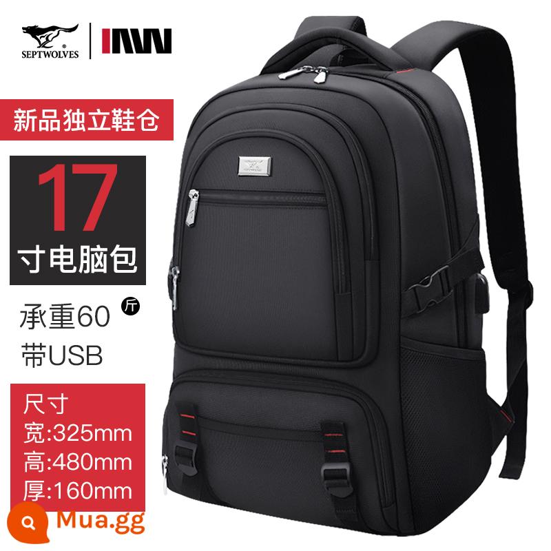 Septwolves Ba Lô Ba Lô Nam Công Suất Lớn Du Lịch Quá Khổ Giải Trí Du Lịch Công Tác Hành Lý Leo Núi Schoolbag - -Có ngăn đựng giày