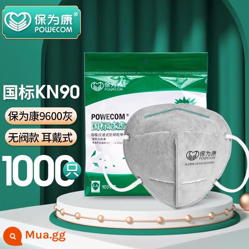 Baowei Kang Macian Bụi -Công nghiệp Công nghiệp KN90 với van hô hấp. - [Không có van KN90/năm lớp] 9600 xám (1000 chiếc).