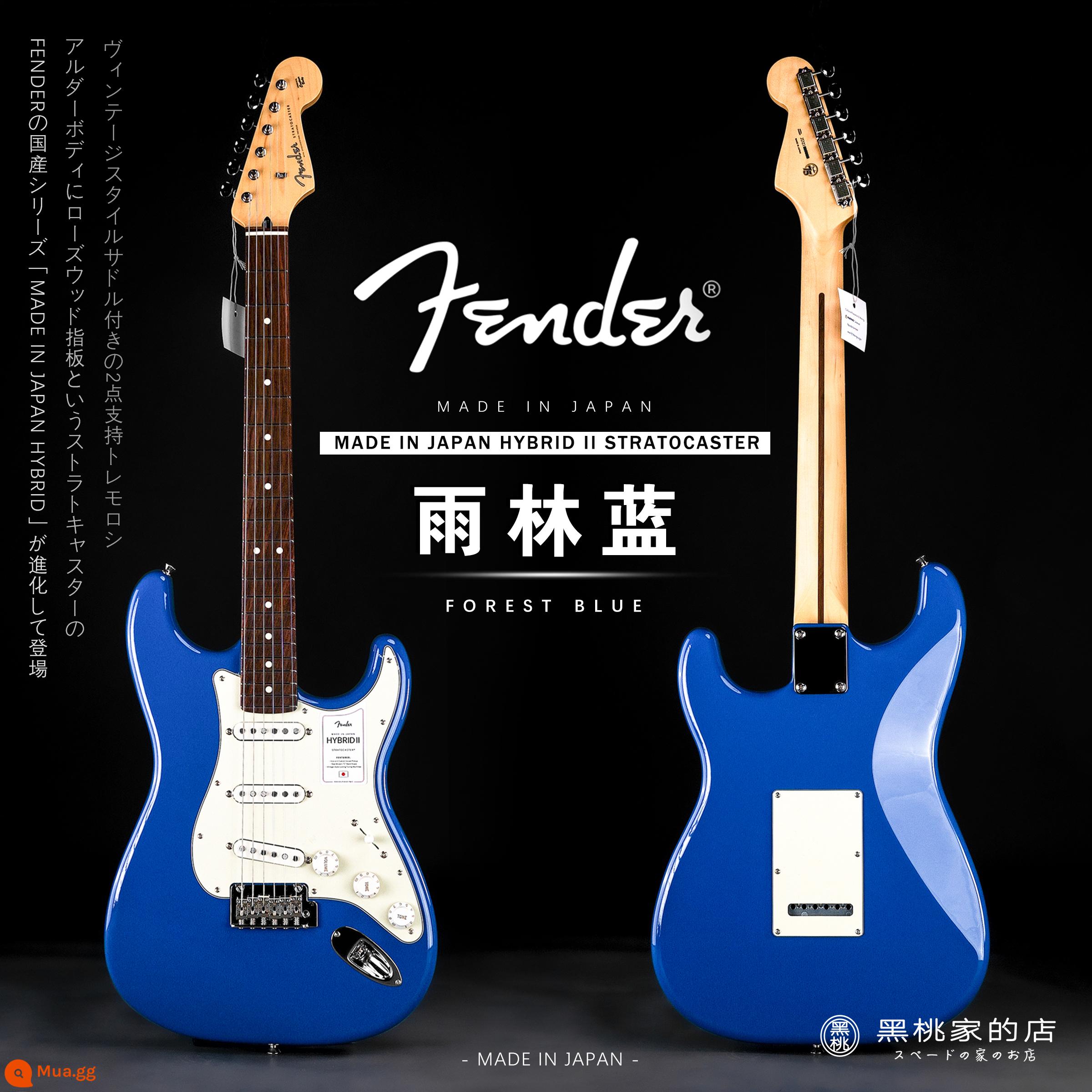 [Spades] Đàn guitar điện Fender Japan Finn Hybrid thế hệ 2 Stratocaster - [Hàng có sẵn] Rừng nhiệt đới Blue-Rosewood