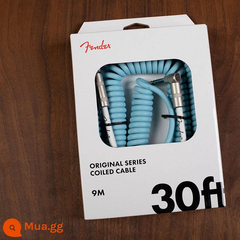 [Blint House] Fender Fanta gốc bản gốc Neon Chữ ký điện Guitar Guitar Guitar Bass Connect - Dây Điện Thoại Origin Daphne Blue 9 Mét