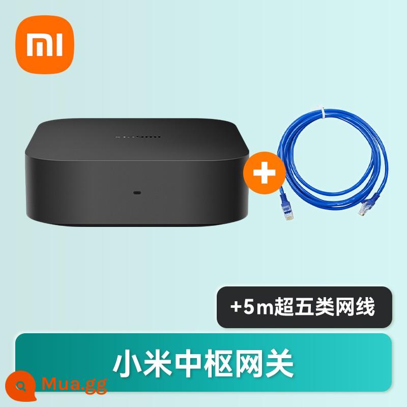 Xiaomi Hub Cửa Ngõ Nhà Đa Năng Bluetooth Lưới Cửa Ngõ Nhà Thông Minh Thiết Bị Điều Khiển Từ Xa Liên Kết 2 - [Đen] Cổng trung tâm [Gói cáp mạng 5 mét] * Màu cáp mạng ngẫu nhiên