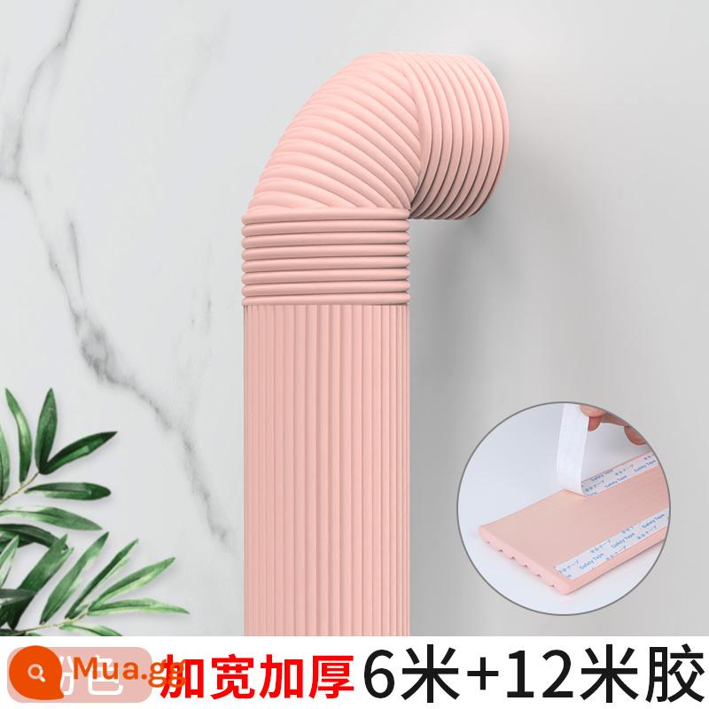 Mô phỏng Túi trồng cây xanh dưới đường ống nước Sponge chống lại trang trí trên nhà - Hồng-6 mét + keo 12 mét