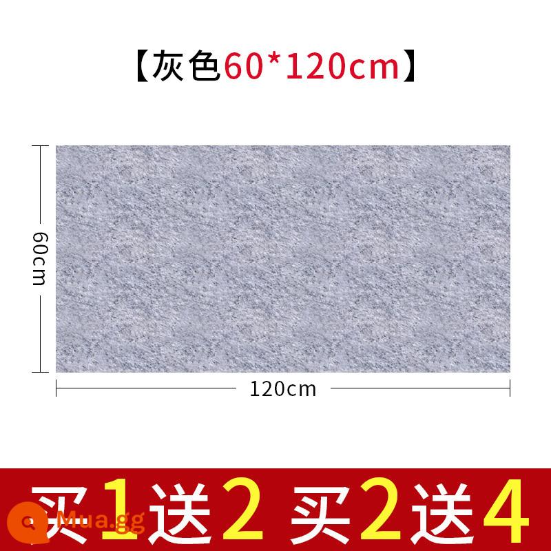 Nỉ nỉ dày thư pháp và cọ vẽ thực hành thư pháp len nỉ đặc biệt viết cọ viết pad nỉ sách vải tranh vải nỉ thư pháp đồ dùng trải bàn học tứ quý tranh trung quốc nỉ pad tranh vải nỉ - Màu xám dày 5 mm [60 * 120 cm]