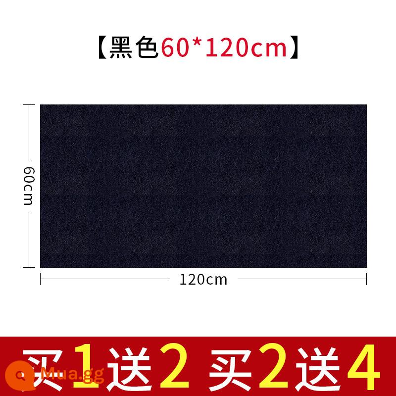 Nỉ nỉ dày thư pháp và cọ vẽ thực hành thư pháp len nỉ đặc biệt viết cọ viết pad nỉ sách vải tranh vải nỉ thư pháp đồ dùng trải bàn học tứ quý tranh trung quốc nỉ pad tranh vải nỉ - Màu đen dày 5mm [60*120cm]