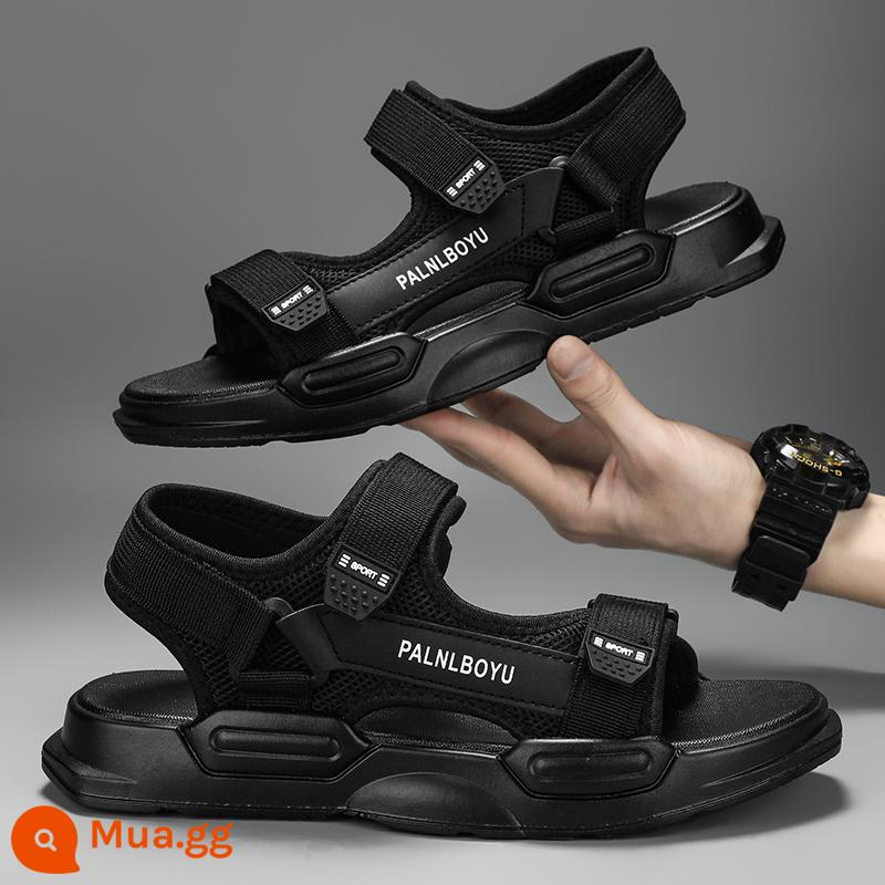 Giày Sandal Nam Mùa Hè 2023 Xu Hướng Mới Ngoài Trời Khử Mùi Giày Đi Biển Nam Lái Xe Đế Mềm Chống Trơn Trượt - Đen [phong cách trẻ trung]