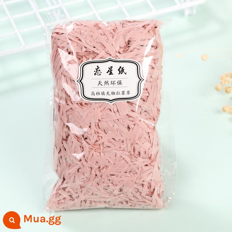 Trang Trí Hộp Quà Raffia Làm Đầy Giấy Vụn Mảnh Lụa Sáng Tạo Bộ Đồ Giường Cỏ Vật Liệu Trang Trí Bao Bì - Giấy lụa cao cấp màu nâu đỏ