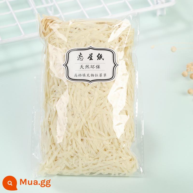 Trang Trí Hộp Quà Raffia Làm Đầy Giấy Vụn Mảnh Lụa Sáng Tạo Bộ Đồ Giường Cỏ Vật Liệu Trang Trí Bao Bì - Giấy lụa cao cấp màu vàng gỗ