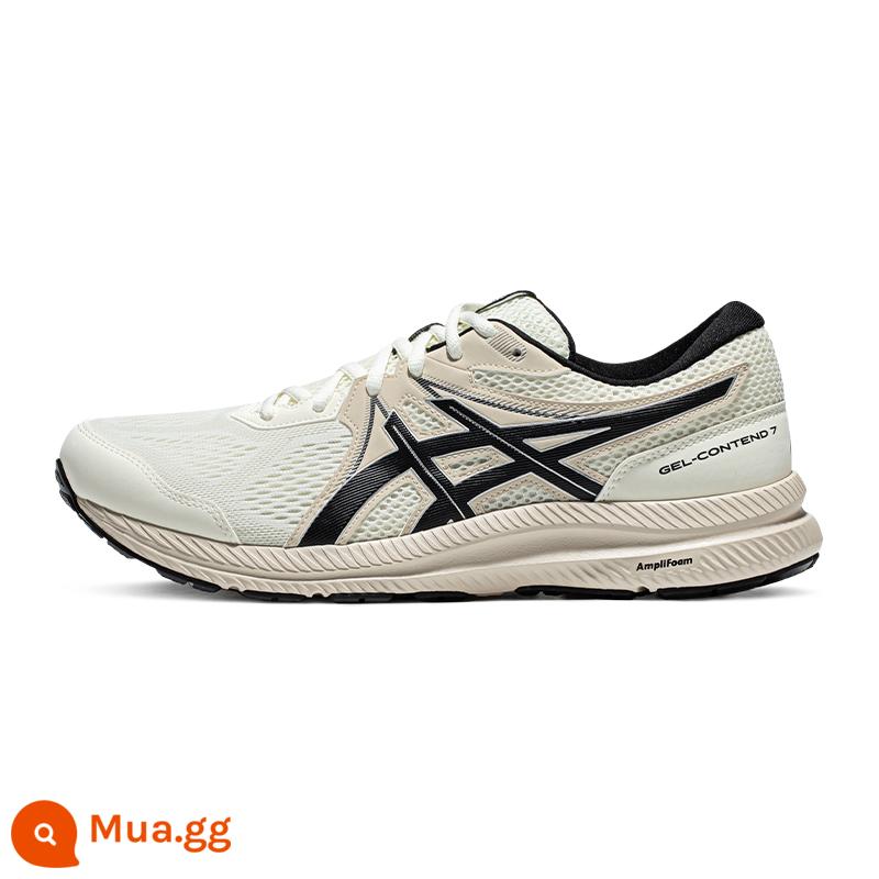 Giày chạy bộ nam nữ đệm thoáng khí chính hãng ASICS GEL-CONTEND 7 Giày thể thao đôi - Trắng/Đen [Nam]