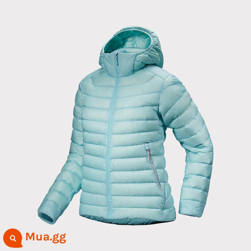 Áo khoác có mũ trùm đầu ấm áp ARC'TERYX CERIUM HOODY dành cho nữ - GLISSADE/xanh sông băng