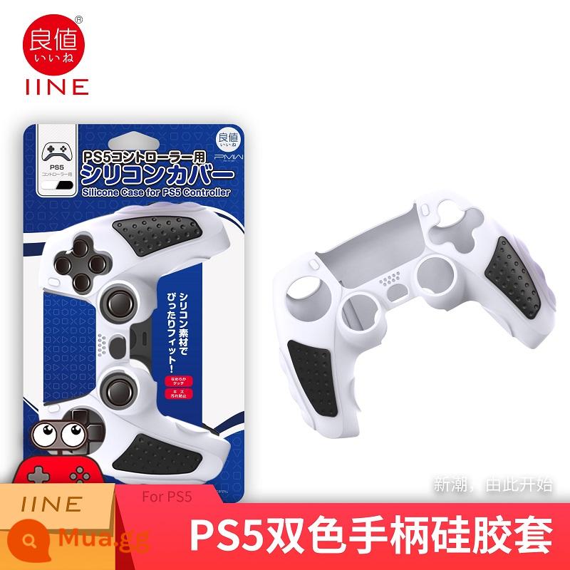 Bao silicon bảo vệ tay cầm PS5 chính hãng Bao silicon bảo vệ tay cầm PS5 Bao bảo vệ tay cầm chơi game PS5 Vỏ mềm chống trượt - Vỏ bảo vệ bộ điều khiển ps5 giá tốt màu đen và trắng L476 nắp miễn phí