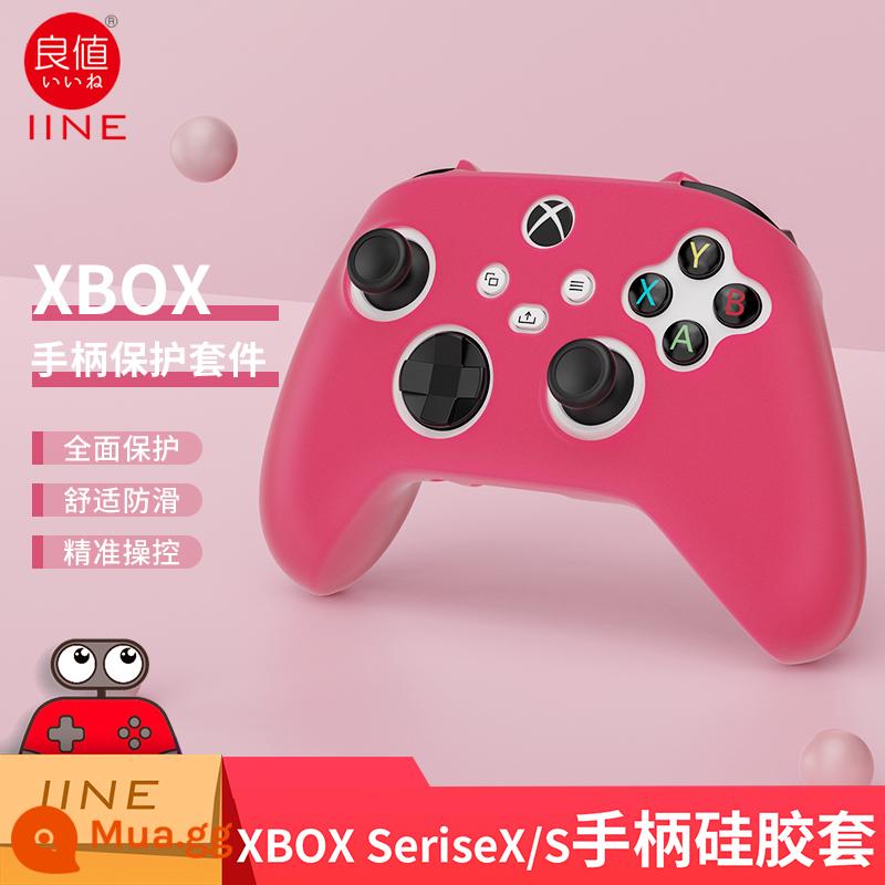 Vỏ silicon tay cầm Xbox Series X/S chính hãng có giá trị tốt Vỏ bảo vệ tay cầm XSX phụ kiện vỏ bảo vệ - Vỏ bộ điều khiển XboxSeries X/S giá tốt màu hồng, tặng kèm nắp đậy L793