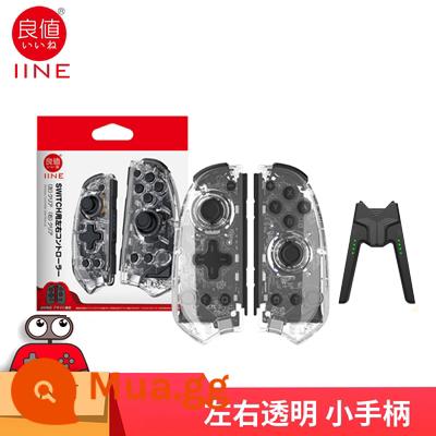 Nintendo switchOLED joycon elite handle chức năng lập trình macro bluetooth trong suốt tay cầm trái và phải - Tay cầm nhỏ bên trái và bên phải trong suốt giá tốt + Tay cầm sạc hình chữ V L566 đi kèm nắp đậy