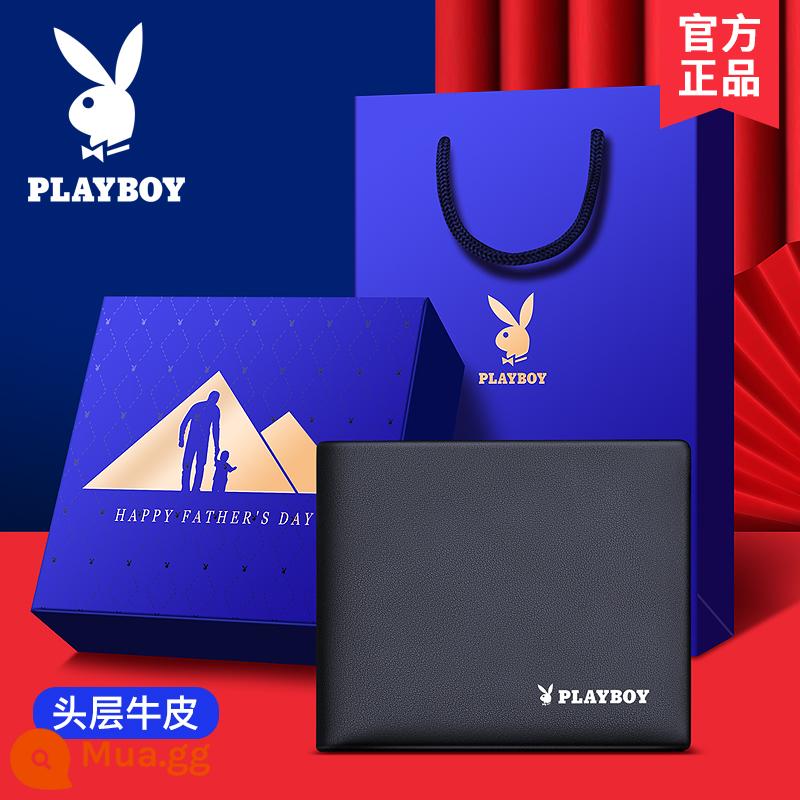 Ví nam Playboy da thật dung lượng lớn thương hiệu sành điệu giới trẻ bằng lái xe ví đựng tiền túi đựng thẻ tích hợp ví - [Hộp quà độc quyền] Tình cha như núi 2023