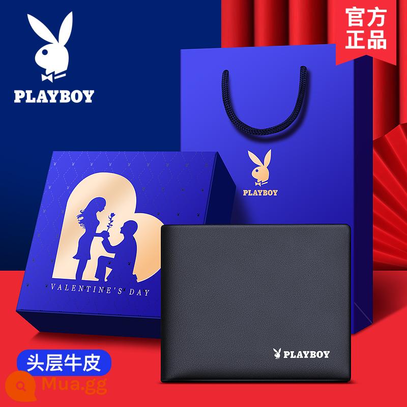 Ví nam Playboy da thật dung lượng lớn thương hiệu sành điệu giới trẻ bằng lái xe ví đựng tiền túi đựng thẻ tích hợp ví - [Hộp quà độc quyền] Deep Love 2023