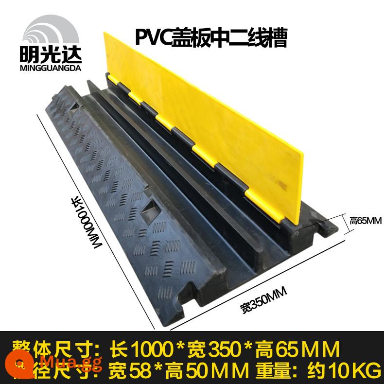 Dây đai giảm tốc dây cao su máng bảo vệ dây máng áp tấm PVC trong nhà và ngoài trời dây nối đất tấm dây bọc cao su máng - Đường giữa cao su bọc PVC thứ hai