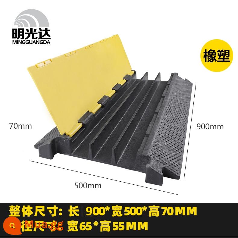 Dây đai giảm tốc dây cao su máng bảo vệ dây máng áp tấm PVC trong nhà và ngoài trời dây nối đất tấm dây bọc cao su máng - Dòng thứ ba cao su và nhựa