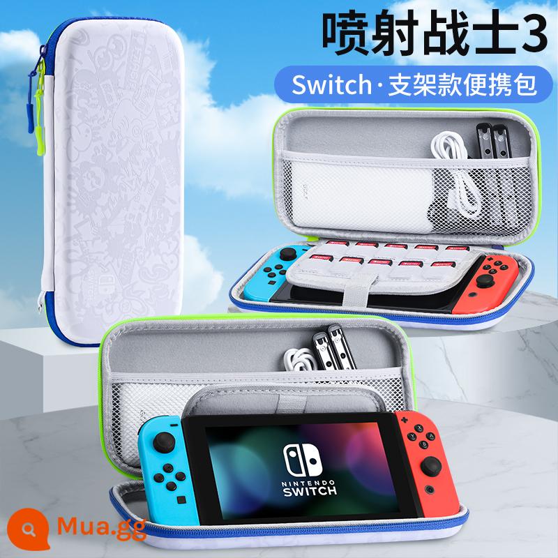 Túi lưu trữ Nintendo Switch có giá đỡ ns Vỏ bảo vệ dung lượng lớn Bảng điều khiển trò chơi switchol di động hộp vỏ cứng hộp oled hộp băng siwch vỏ tay cầm trọn bộ phụ kiện cầm tay - Hộp đựng cứng công tắc [Splatoon] đi kèm với miếng dán + nắp