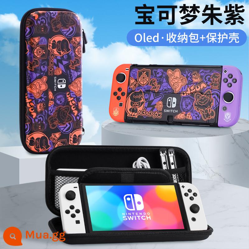 Túi lưu trữ Nintendo Switch có giá đỡ ns Vỏ bảo vệ dung lượng lớn Bảng điều khiển trò chơi switchol di động hộp vỏ cứng hộp oled hộp băng siwch vỏ tay cầm trọn bộ phụ kiện cầm tay - Vỏ Cứng Oled Stand [Pokémon Vermilion + Vỏ Bảo Vệ Cùng Kiểu] Đi Kèm Phim + Nắp