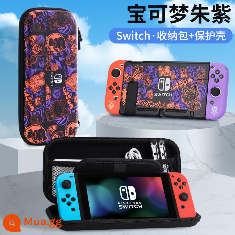 Túi lưu trữ Nintendo Switch có giá đỡ ns Vỏ bảo vệ dung lượng lớn Bảng điều khiển trò chơi switchol di động hộp vỏ cứng hộp oled hộp băng siwch vỏ tay cầm trọn bộ phụ kiện cầm tay - Vỏ cứng Switch Stand [Pokémon Vermillion + Vỏ bảo vệ cùng kiểu dáng] Đi kèm Phim + Nắp