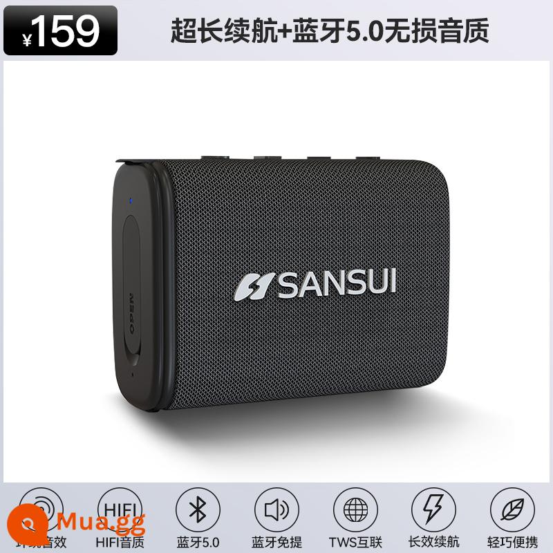 Shanshui T2 Âm Thanh Bluetooth Loa Không Dây Nhỏ Di Động Mini Ngoài Trời Thừa Trọng Lượng Loa Siêu Trầm Xe Chất Lượng Âm Thanh Cao - Thời lượng pin siêu dài + Chất lượng âm thanh không bị méo tiếng Bluetooth 5.0