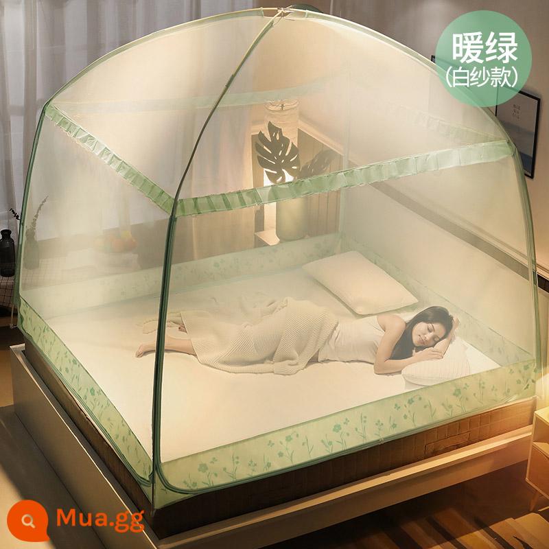 Màn chống muỗi yurt Mông Cổ phòng ngủ gia đình 2023 mới 1 mét 5 giường đầy đủ đáy tài khoản mô hình chống ngã cho trẻ em 2022 tấm phủ chống muỗi gr - Hoa thủy tiên xanh · Mẫu dệt kim dọc [không chứa formaldehyde · được các mẹ khuyên dùng] toàn bộ đáy chống rơi