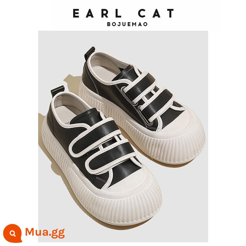 Giày da nhỏ Earl Cat Giày nữ Phúc lợi Chia tay Mẫu Giày Mary Jane Không trả lại hoặc trao đổi trừ khi có vấn đề nghiêm trọng về chất lượng - 212 đánh vần đen trắng