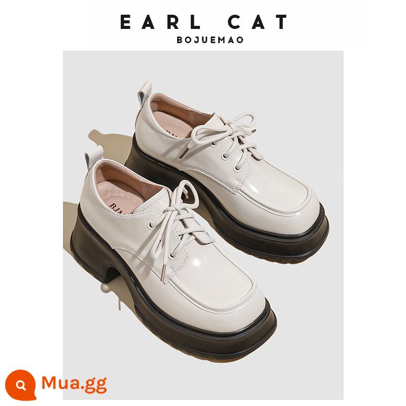 Giày da nhỏ Earl Cat Giày nữ Phúc lợi Chia tay Mẫu Giày Mary Jane Không trả lại hoặc trao đổi trừ khi có vấn đề nghiêm trọng về chất lượng - 7588-1 gạo trắng