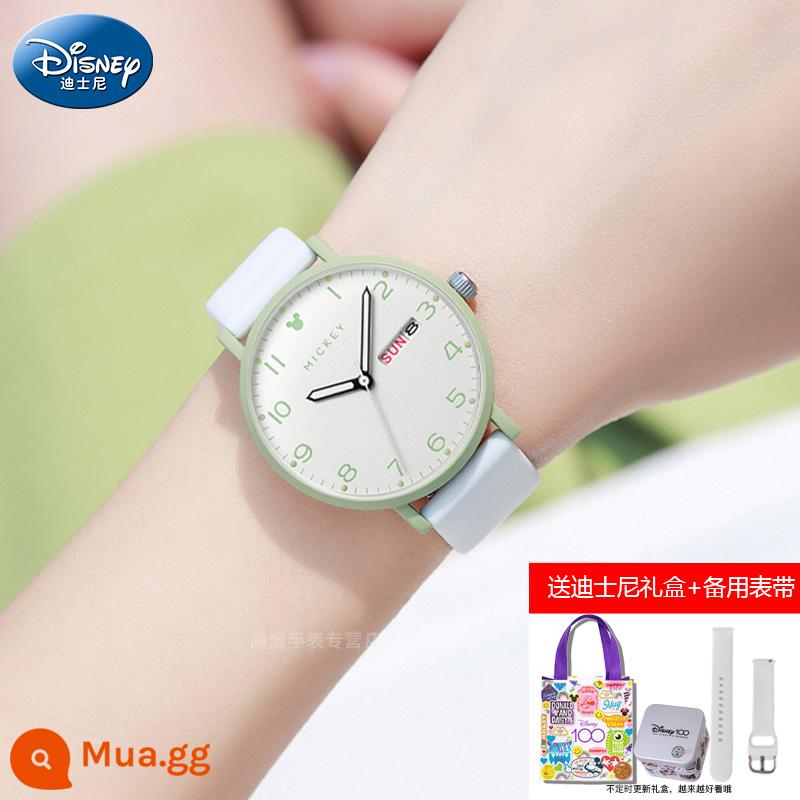 Đồng hồ Disney nữ học sinh cấp 2 giá trị cao học sinh cấp 3 2023 cơ khí chống nước mới kỳ thi đặc biệt - Màu trắng tươi + dây đeo dự phòng