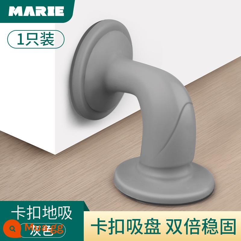 Cửa hút miễn phí đấm mới silicone chống va chạm chặn cửa cửa cảm ứng chặn cửa trang điểm cửa phòng cửa hút phía sau cửa hút cố định - Bộ hút bụi gắn vào