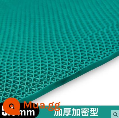 Thảm Chống Trơn Trượt Nhựa PVC Thảm Chống Thấm Diện Tích Lớn Bột Phòng Tắm Nhà Bếp Vệ Sinh Rỗng Chống Trơn Trượt Sàn - Màu xanh lá cây [Mã hóa 5.0MM]